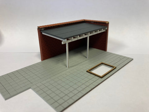 HT 87293 Carport i røde sten