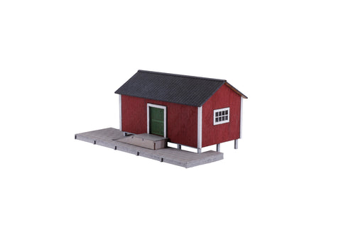 HT 87262 Varehus i rødst træ