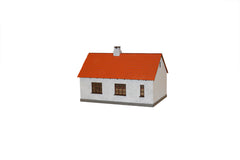 HT 87315 Landarbejder hus hvid puds