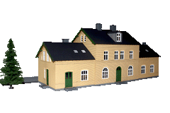 HT 87258 typisk DSB Banegård Inspireret af Svenstrup 1:87